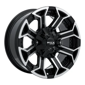 RTX Wheels – Peak – Black – 18″x9″ 18mm – Summer Wheels – 082948